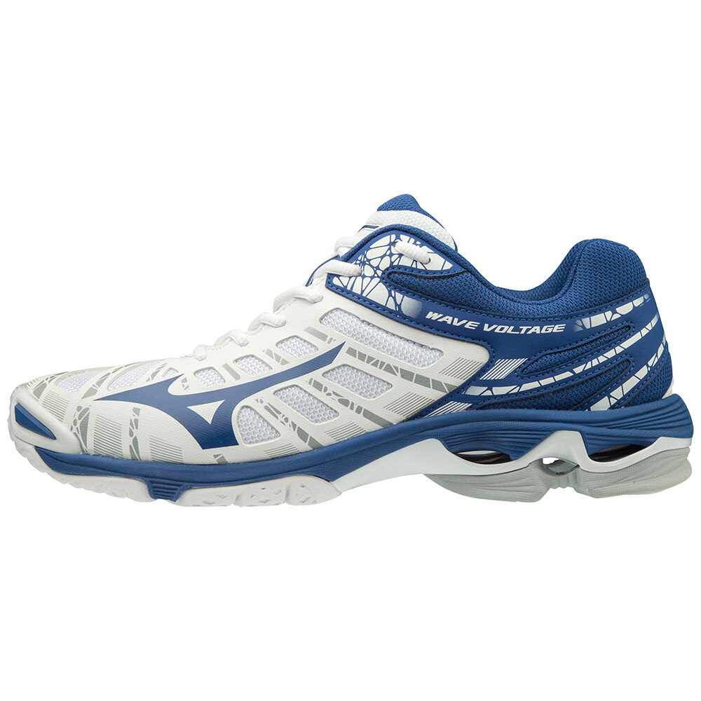 Mizuno WAVE VOLTAGE Férfi Röplabda Cipő Fehér/Kék CBI584329